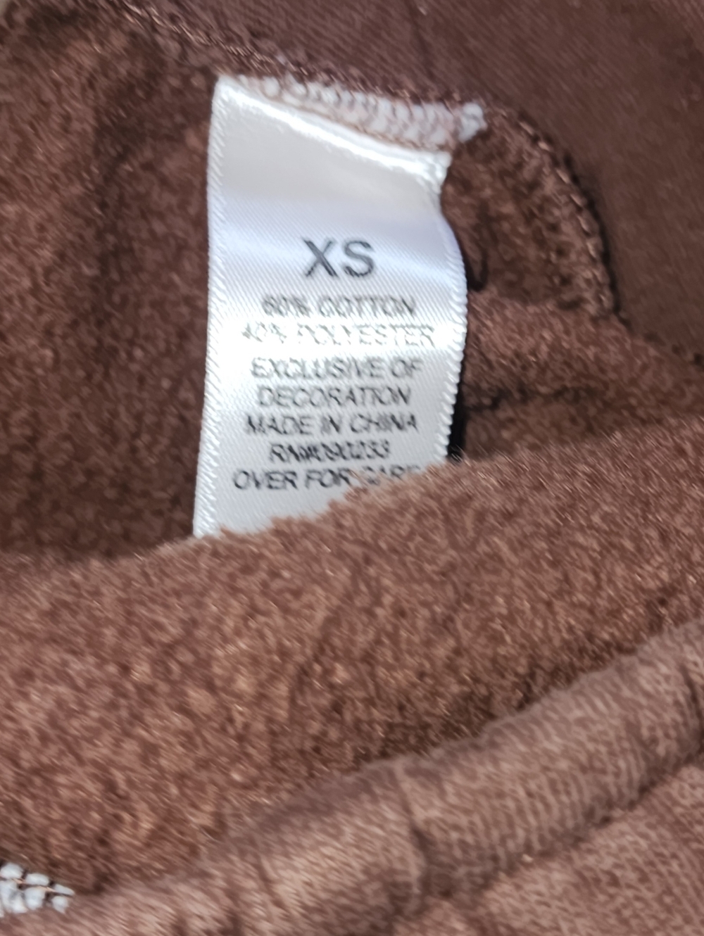 PacSun Brown Jogger Sweatpants with Logo XSmall - Picture 5 of 6